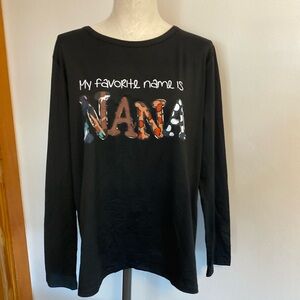 novelty T-shirt with long sleeves sizeXXL